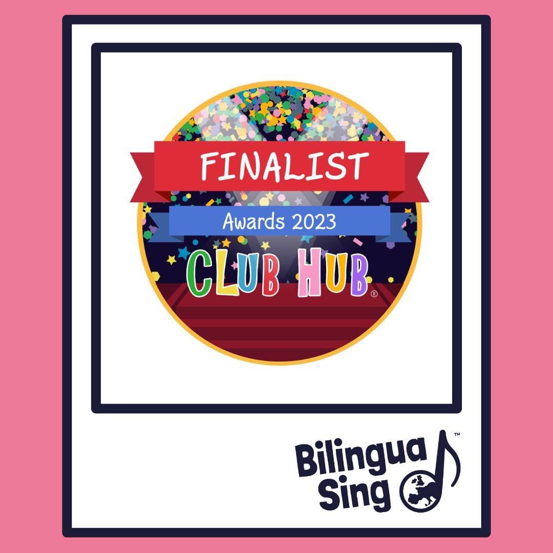I'm thrilled to announce that BilinguaSing are finalists in the 'Biggest Growth' category at the 2023 Club Hub Awards! 🙌 

Thank you so much to everyone who attends our classes each week and sings along! We love doing what we do.

 #clubhubawards2023 #finalists #rollonmay
