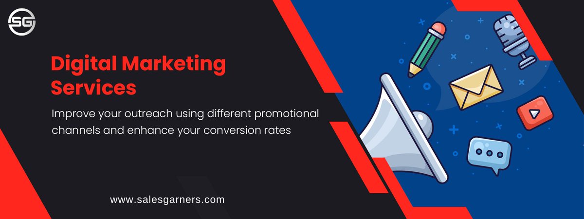 Digital Marketing Services
Improve your outreach using different promotional channels &amp; enhance your conversation rates.

Visit Us:- salesgarners.com

#SalesGarners

#businessgrowth #marketingstrategy #DigitalMarketing #ppc #socialmedia #email  #seo #blog #websitedesign