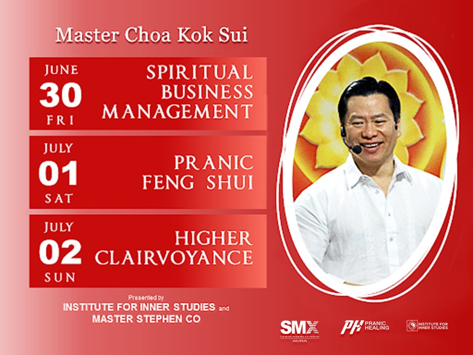 pranic_iisi's tweet photo. Spiritual Business Management Course
Registration link: https://t.co/ZOzx9ocLbR

Pranic Feng Shui Course
Registration link: https://t.co/RXByt9VHID

Higher Clairvoyance Course
Registration link: https://t.co/lIq6LqWiAW

Click the registration links to view the course fees. https://t.co/iIDvEAht4X