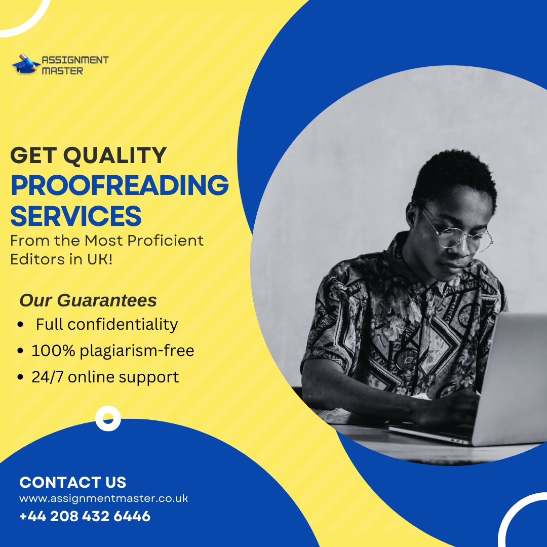 MastersHelpUk's tweet photo. Get the best proofreading services from subject experts in UK.
Visit us: https://t.co/laIqwcZpPj
#proofreading #WritingCommunity #editingchallenge #tuesdaymotivations #academicservice https://t.co/lmqVuYin95