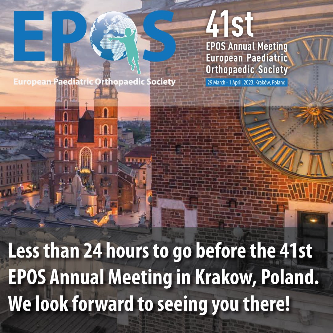 Less than 24 hours to go before the 41st EPOS Annual Meeting in Krakow, Poland. We look forward to seeing you there! #EPOS #Congress