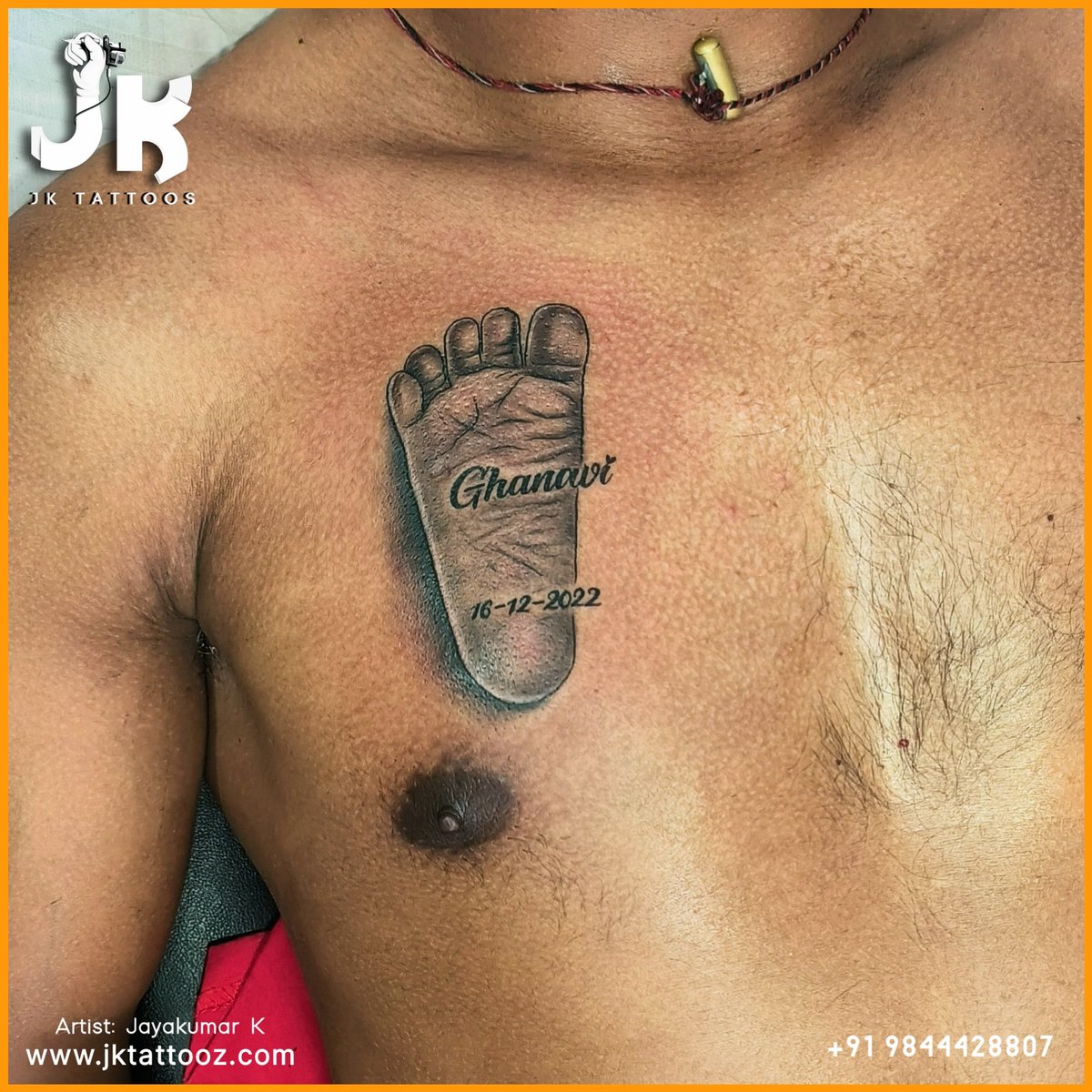 Buy Ordershock Waterproof JK Name Letter Temporary Body Tattoo (Pack of 2)  Online at Best Prices in India - JioMart.