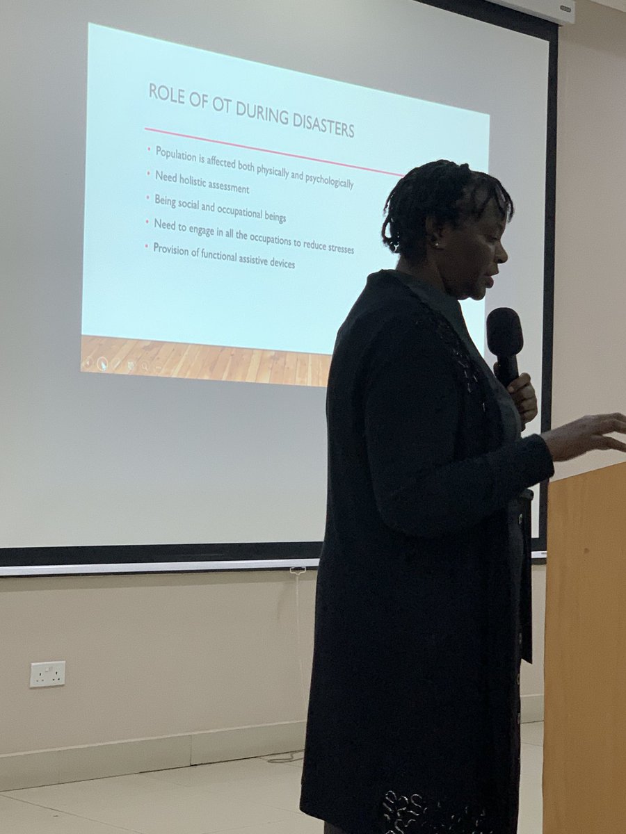 JenipherNgwira's tweet photo. Mrs Dorothy Chinguo from Ministry of Health presenting on Occupation Therapy during disasters #Tiphunzire Project #Multisectoral Approches to supporting education of children with disabilities in Early Childhood Development in Malawi⁦@plynch115⁩ https://t.co/jRXHYF93AM
