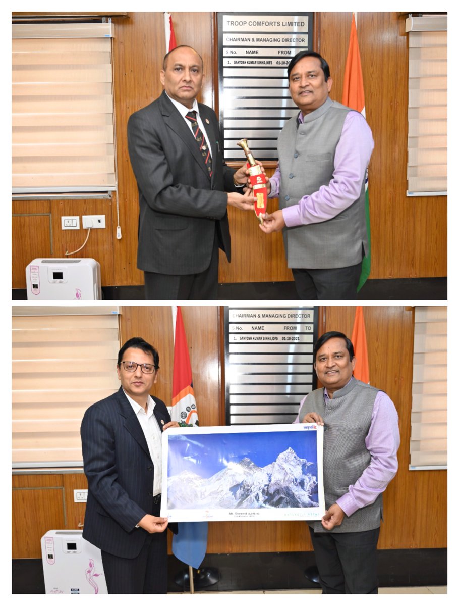 On 27.03.23, Sh. R C Khatri DA, Sh. U P Chaturbedi, SSP PAC &amp; Sh. B P Tiwari, EC of Nepal Embassy in India visited <a href="/TCLKanpur/">Troop Comforts Ltd</a> Hqr &amp; OEF Kanpur. Manufacturing facilities &amp; various products of TCL were shown to them.  They appreciated the niche products developed by TCL...