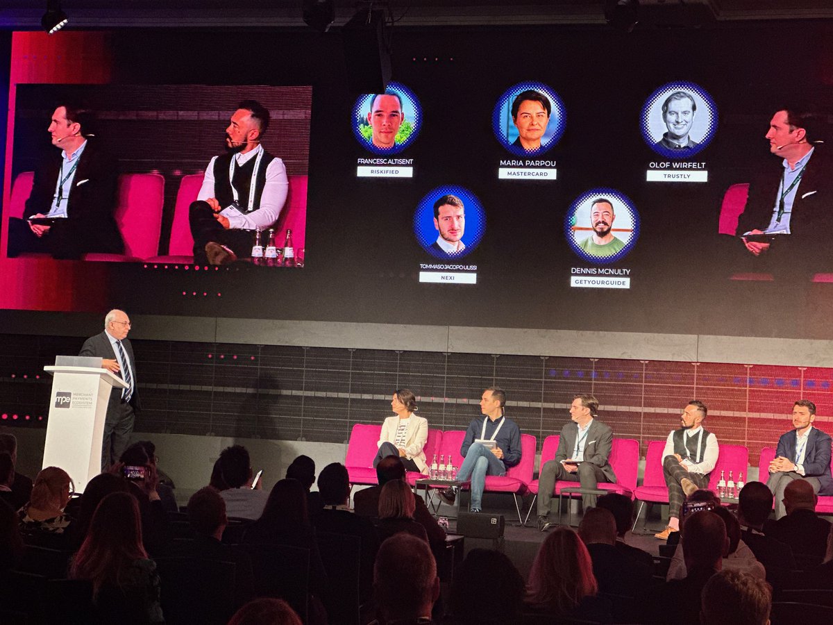MPE (@mpecosystem) on Twitter photo 👋 Guten Tag! Welcome to #mpe2023! 🥳
<a href="/anna_maria_maj/">Anna Maj</a> & <a href="/dgwbirch/">Dave "Someone you trust is one of us" Birch</a> kicked off day 1 <a href="/mpecosystem/">MPE</a> ! The incredible first panel on stage Dennis McNulty <a href="/GetYourGuide/">GetYourGuide</a> , Francesc Altisent <a href="/Riskified/">Riskified</a> , O. Wirfelt <a href="/Trustly/">Trustly</a> , Tommaso Jacopo <a href="/nexigroup/">Nexi Group</a> , Maria Parpou <a href="/Mastercard/">Mastercard</a> 👋 Guten Tag! Welcome to #mpe2023! 🥳
<a href="/anna_maria_maj/">Anna Maj</a> & <a href="/dgwbirch/">Dave "Someone you trust is one of us" Birch</a> kicked off day 1 <a href="/mpecosystem/">MPE</a> ! The incredible first panel on stage Dennis McNulty <a href="/GetYourGuide/">GetYourGuide</a> , Francesc Altisent <a href="/Riskified/">Riskified</a> , O. Wirfelt <a href="/Trustly/">Trustly</a> , Tommaso Jacopo <a href="/nexigroup/">Nexi Group</a> , Maria Parpou <a href="/Mastercard/">Mastercard</a>