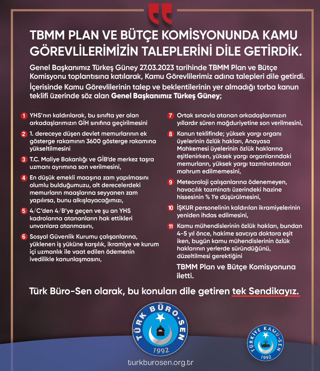 TurkesGuney's tweet photo. TBMM Plan ve Bütçe Komisyonu görüşmelerinde YHS’nin kaldırılması gerektiğini ifade ettik. #YardımcıHizmetlerSınıfı https://t.co/liDKH2J2FQ