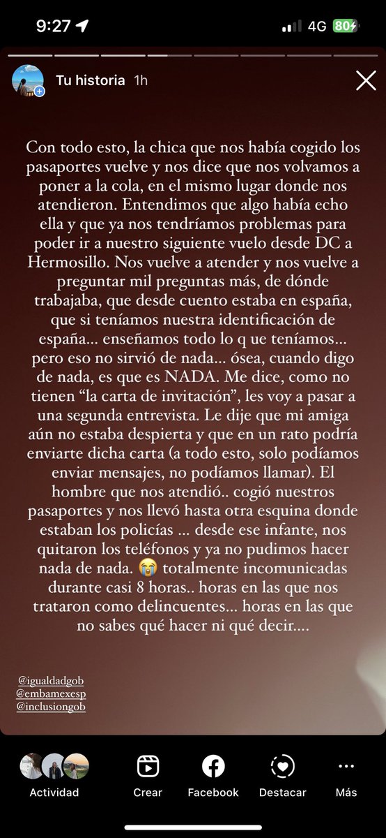moni_vera95's tweet photo. Paso a contar mi nefasta experiencia en aduanas/inmigración en Mexico. Por qué no tiene razón de ser, que por un documento (del cual no teníamos constancia) te tengan que enviar de vuelta a España siendo yo española. @EmbEspMex @MAECgob @IgualdadGob https://t.co/F5KRVdnEzc