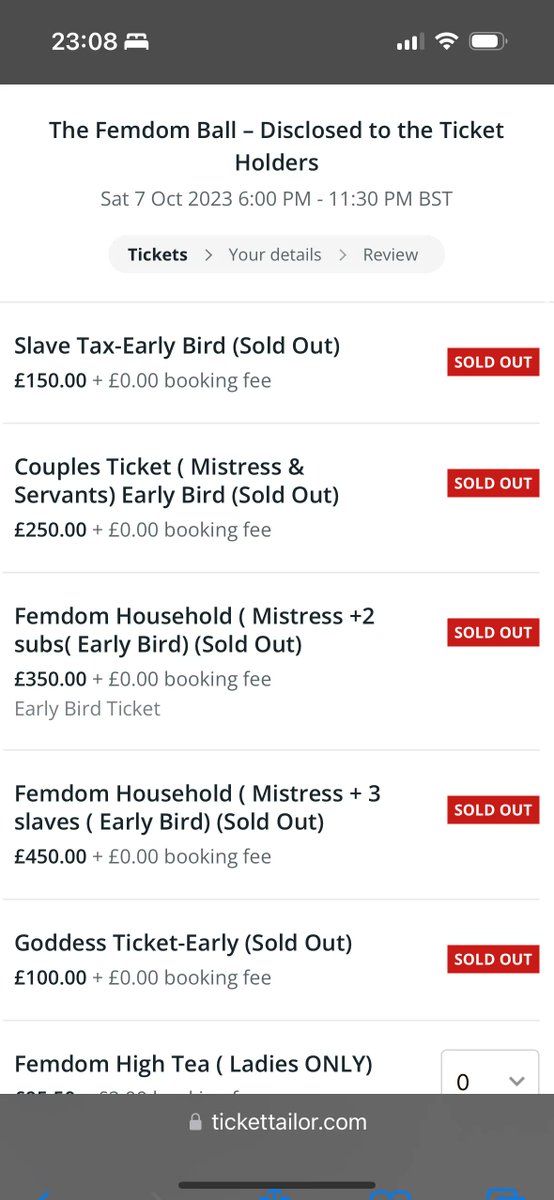 SOLD OUT Buy tickets – The Femdom Ball – Disclosed to the Ticket Holders - Madame Caramel’s Femdom Events buff.ly/3lK2Zk2