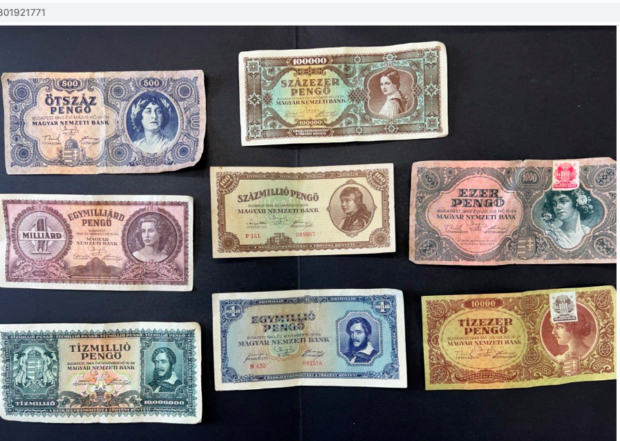 CromwellCoins's tweet image. Check out what we have live on our auction now! 
ending on 02/04/23
Hungarian Stunning Vintage Notes 1945/1946 Pengo Denominations LOT: 0204-516 #hungariancurrency #collectablebanknotes #vintagebanknotes #pengocurrency #numismatics 
ebay.co.uk/itm/3348019217…