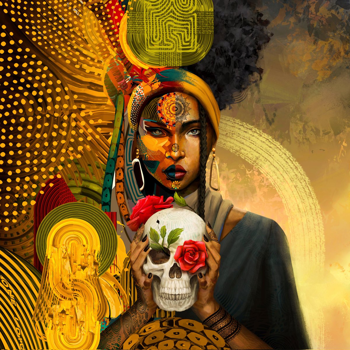 Brought closer to truth
Through a dying god
Death bearing life
•
Words by Kalkidan_Everted
•
A collab piece with <a href="/yabi_7/">Yabi_7</a> from ስው'እው'ነት exhibition