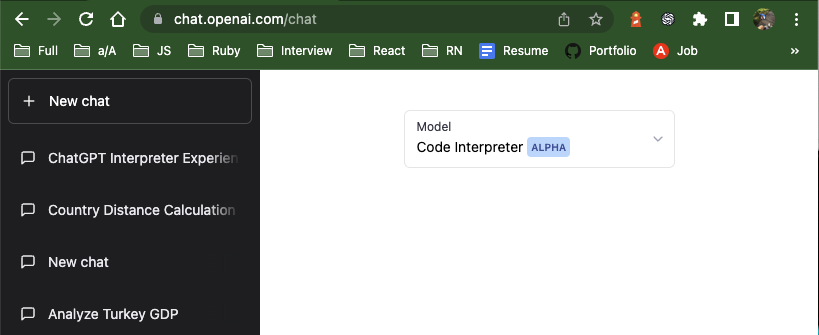 omc345's tweet image. I woke up this morning and I was totally stoked to find out I have early access to ChatGPT Code Interpreter (Alpha). I will be sharing my experience with it in this thread. 🧵 #ChatGPT #CodeInterpreter
