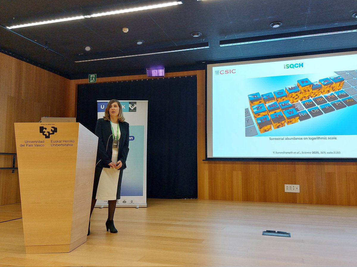 Ana Geer @atinageer from @unizar just inaugurating the joint event of the #19EWPC and #3SWPC. Thank you for your inspiring talk on challenges in catalytic hydrophosphination reactions! #19EWPC #3SWPC @PhosChemSpain
