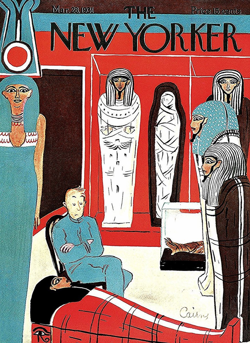 LRonLacy's tweet photo. #OTD in 1931
restful room
Cover of The New Yorker, March 28, 1931
Ruth Cairns
#TheNewYorkerCover #RuthCairns #museum #Egyptiancollection #sarcophagus #mummy https://t.co/GuFbXCAppM