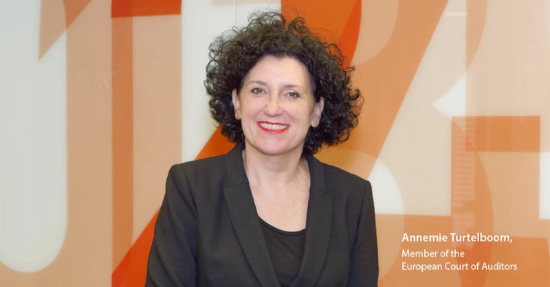 EUauditors's tweet photo. 🗨️“Decarbonising transport is at the core of the EU goal to reduce greenhouse gas emissions, as laid out in the European Green Deal.

👉Although intermodality is a key tool in that effort, the EU freight transport is not on the right track.”

🎙️Annemie Turtelboom.