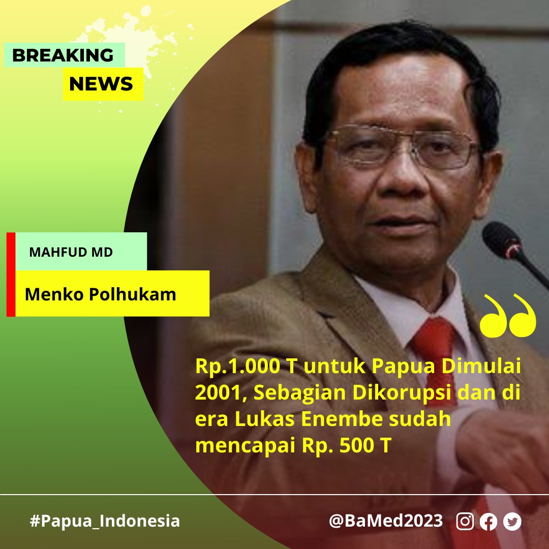 BaMed2023's tweet photo. Korupsi Papua #papuaviral https://t.co/nQonBLrzyC