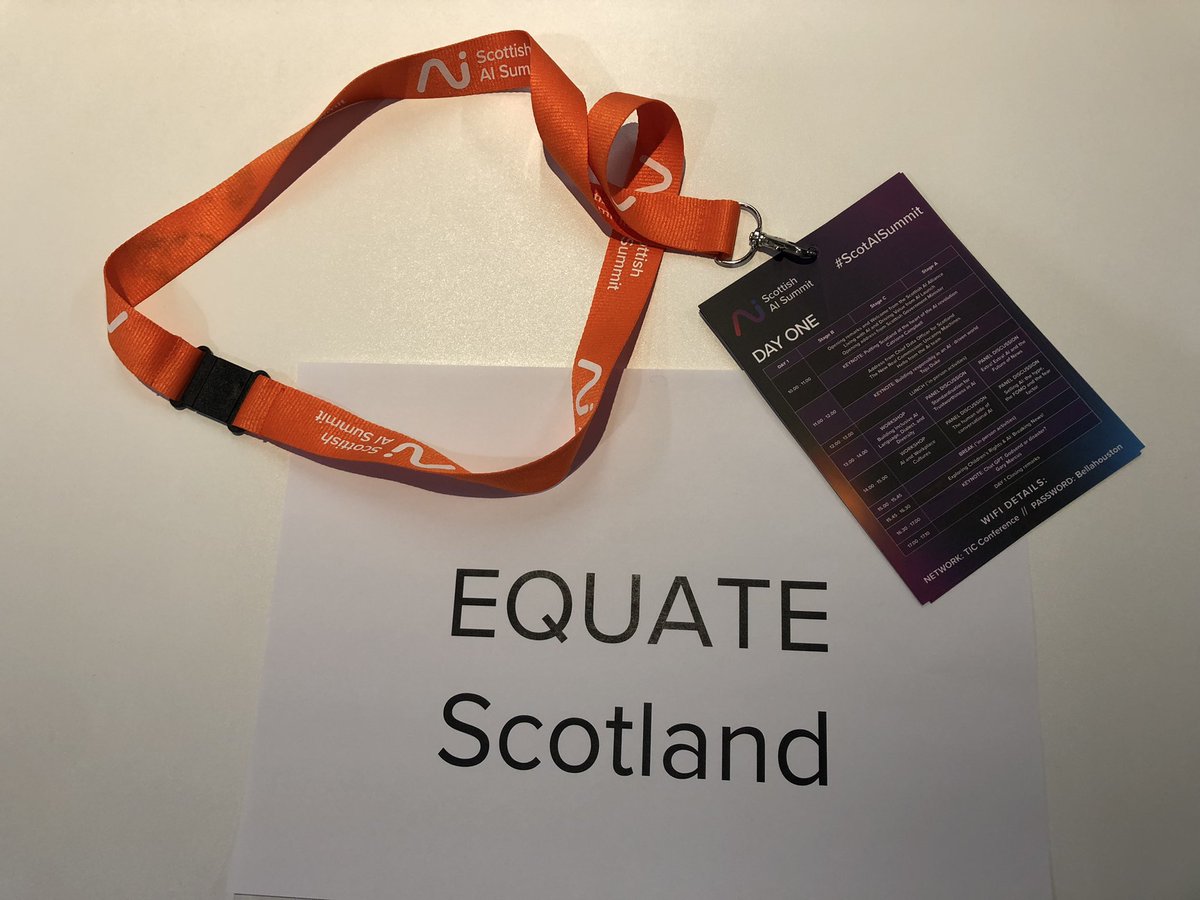 Dilraj Sokhi-Watson (@watson_dilraj) on Twitter photo So excited, to be representing <a href="/EquateScotland/">Equate Scotland</a> at the #ScotAISummit Great line up of speakers and am so looking forward to know how AI provides value and positive disruption! So excited, to be representing <a href="/EquateScotland/">Equate Scotland</a> at the #ScotAISummit Great line up of speakers and am so looking forward to know how AI provides value and positive disruption!