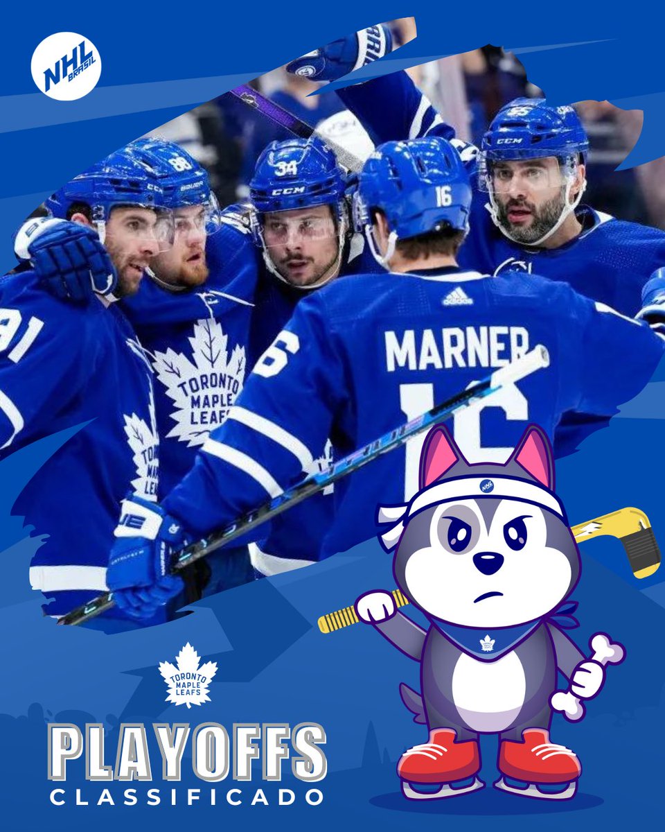 NHLBrasil's tweet photo. ‼ CLASSIFICADO ‼

O Toronto Maple Leafs está nos playoffs mais uma vez.

E o @StickyMascote carimbou seu passaporte, cruzou a fronteira e foi treinar com a equipe canadense para mais uma batalha.

#BrasilTemNHL https://t.co/1LpUlMabSD