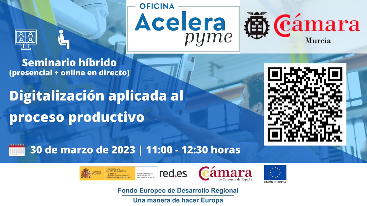 CaballeroALC's tweet photo. Si quieres conocer cómo te ayuda la #digitalización en el proceso #productivo de tu #empresa y cómo puedes controlar los #costes y #optimizar los recursos...
✍️inscríbete: https://t.co/oLT2UjO2nE
🗓️ jueves, 30.03.2023 | 11:00 horas en directo y presencial

#OficinaAceleraPyme https://t.co/b2Ru77zn4b