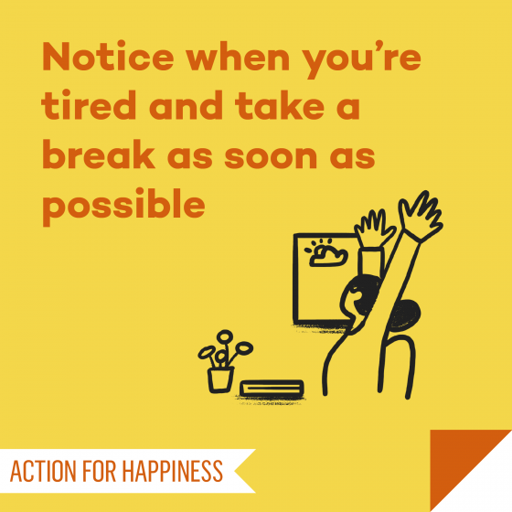 Today's daily action #actionforhappiness