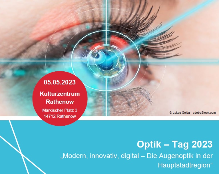 WFBBrandenburg's tweet photo. Modern, innovativ, digital – beim „Optik – Tag“ am 5. Mai 2023 in #Rathenow dreht sich alles um Innovationen und Hightech in der #Augenoptik der Hauptstadtregion. Jetzt anmelden 👉 https://t.co/zGUAK4xLzh
#OptikBB
@berlinpartner @fraunhoferiap https://t.co/RTC8UToj6l