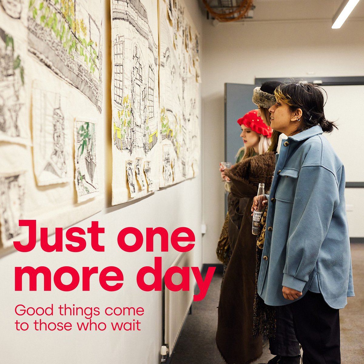 Join us for our March Artwalk, Wednesday 29 March, 17:00 – Late.

Don’t forget to head over to our website and plan your route!

👉 zurl.co/885M 

[Image Description: People are stood side on and looking at artwork on a wall.]