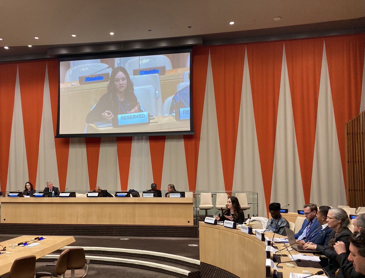 ihedelft's tweet photo. At a #UNWaterConference2023 event, MSc students Valentina Uribe and Lindsey Kenyon stressed the need for capacity development: "we are walking into a burning building, and we desperately need the training to learn how to put out the fire effectively"
🔗https://t.co/0u9LxNBaAe https://t.co/PLmvIGURGG