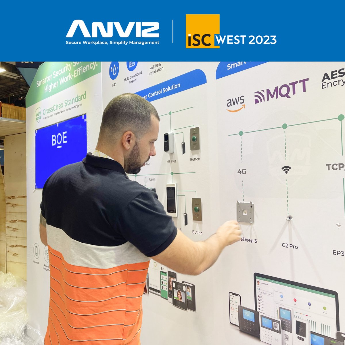 AnvizGlobal's tweet photo. Booth construction is underway!💪
We look forward to meeting you at the exciting @ISCEvents Anviz sincerely invites you to visit booth 23067 and learn about the latest developments and technologies in the security field!
#Anviz #Xthings #ISCWest2023 https://t.co/ONYsk2WGTB