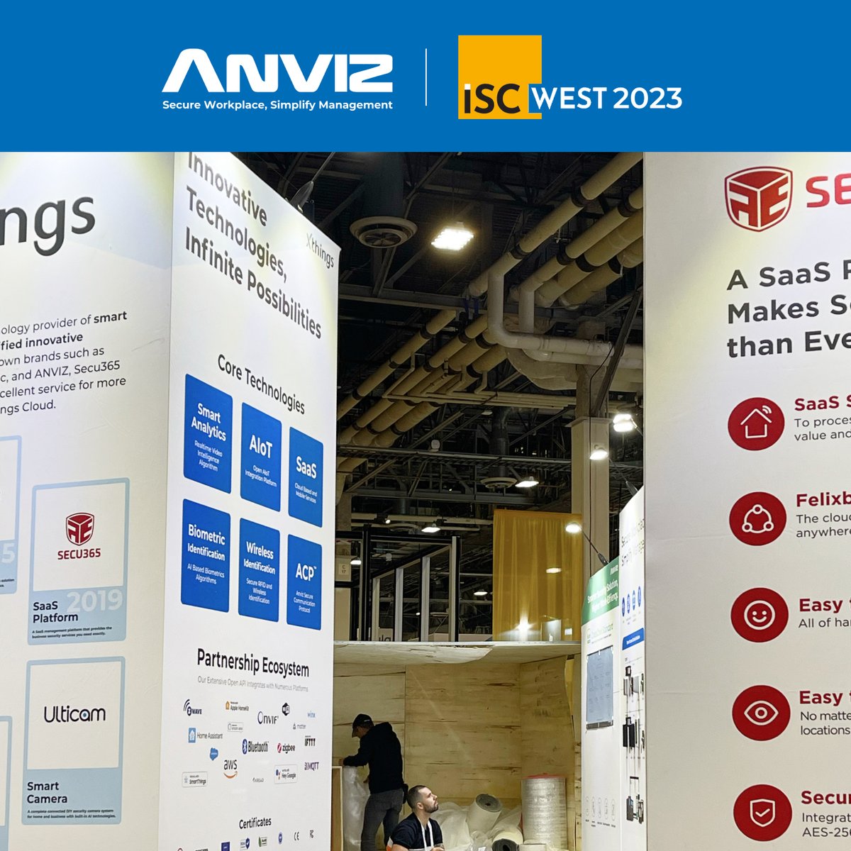 AnvizGlobal's tweet photo. Booth construction is underway!💪
We look forward to meeting you at the exciting @ISCEvents Anviz sincerely invites you to visit booth 23067 and learn about the latest developments and technologies in the security field!
#Anviz #Xthings #ISCWest2023 https://t.co/ONYsk2WGTB