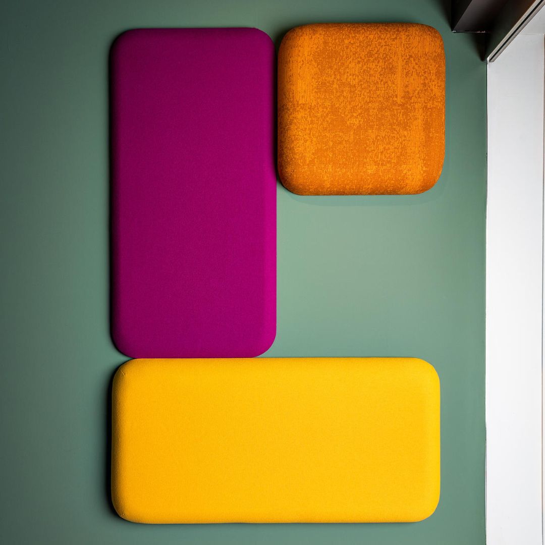 muffleacoustics's tweet photo. BuzziTab Soft Square Acoustic Wall Panel from @BuzziSpace 

⭕Highly customisable to blend into any environment
⭕Well-rounded corners and edges
⭕Retro look and feel
⭕Works on all sound frequencies
⭕Creates a quieter and more pleasant setting

#interiordesign https://t.co/ML50sTYGxv