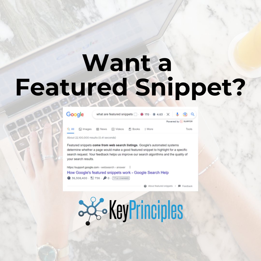 KeyPrinciples's tweet image. Featured snippets are the prime real estate of search engines, appearing even higher in rankings than paid ads!
By applying the tips in our latest article, you’ll stand a much higher chance of gaining this envious position!
Learn more here - keyprinciples.co.uk/top-10-tips-se…
#SEO