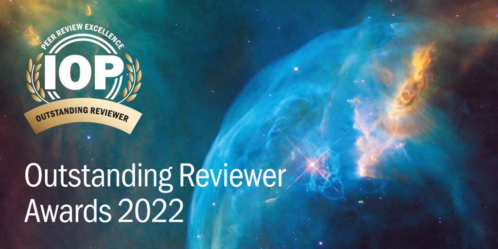 We are incredibly excited to announce the winners of our 2022 Outstanding Reviewer Awards ✨

These awards recognise and thank all our reviewers who play a vital role in preserving the quality and integrity of the physical sciences. 

Read more here ➡️ ow.ly/7vWO50NsTi1