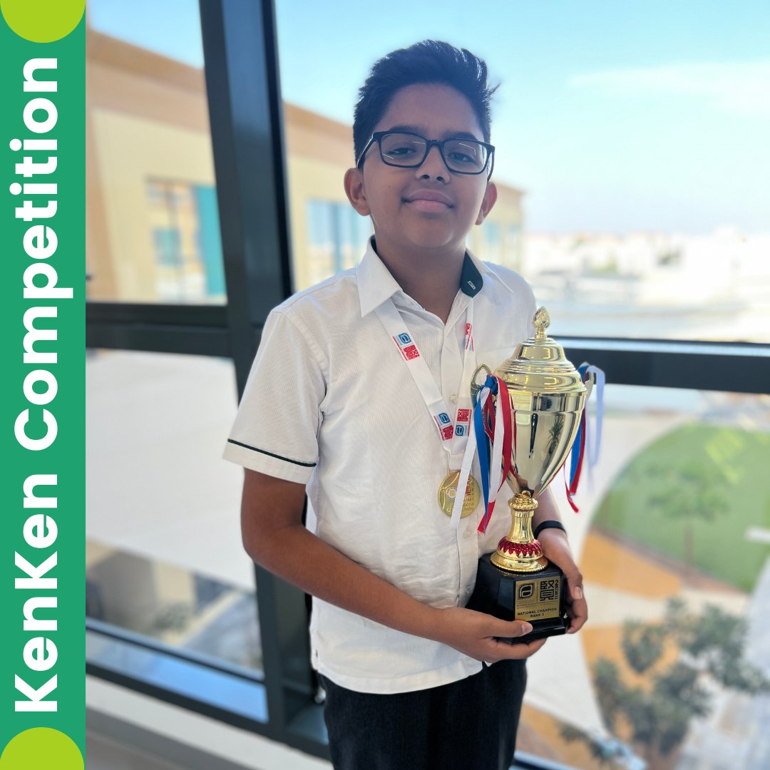 Who else is looking forward to this year's KenKen competition? 🙋‍♀️🙋‍♂️ A big congratulations to Krishna, who placed third in the UAE last year! 🏆 👏

#BeyondRaha #RahaMath #ProudlyTaaleem