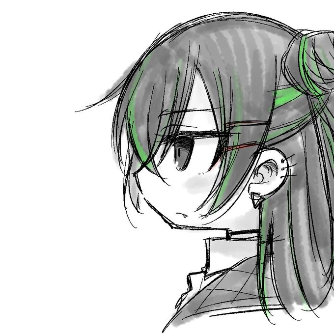 アイコン用にざかざか描いてたらどの鉛筆ブラシで描いてたかわからんくなってこれ以上描き足せなくなったハチドリ 