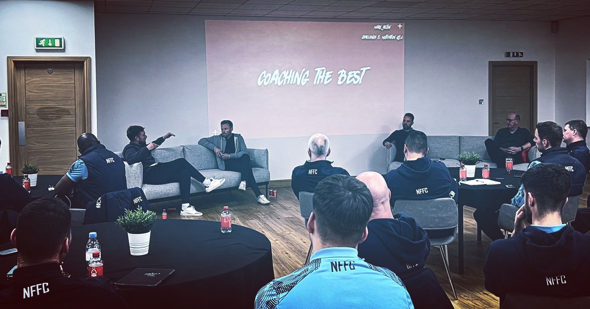 Fantastic evening conducting a Q&amp;A with <a href="/markhilts/">Mark Hilton</a> around challenging and motivating elite tennis players for <a href="/NFFCAcademy/">Nottingham Forest Academy</a> staff, thanks to <a href="/AlistairHigham1/">Alistair Higham</a> and <a href="/jakehenry90/">Jake Henry</a> for their work on this!