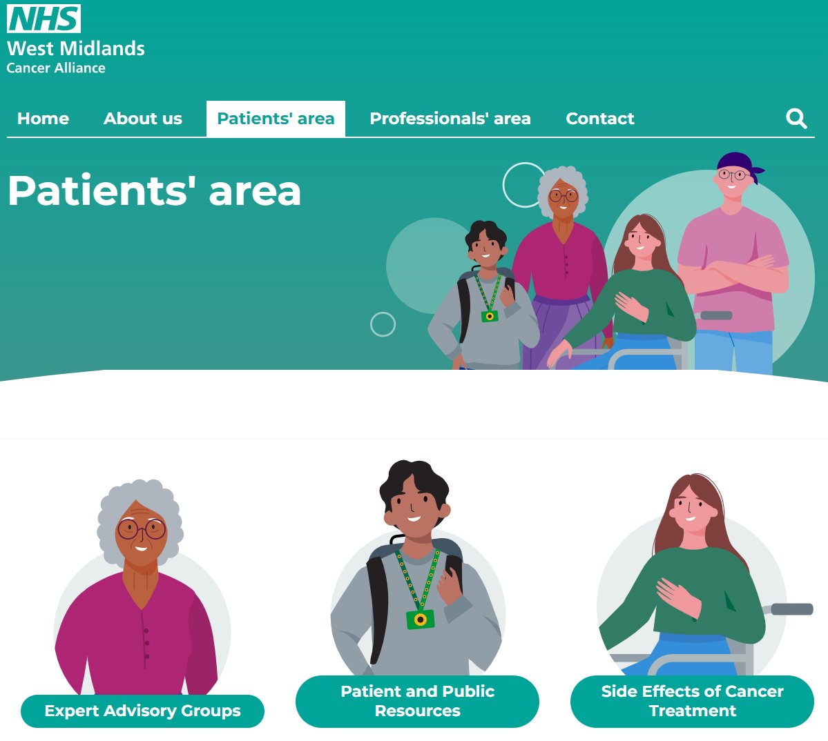 Have you visited our website recently? There have been lots of updates, including a dedicated patients area. Check it out! 

wmcanceralliance.nhs.uk/patients-area