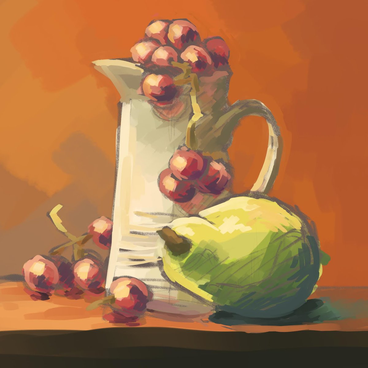 Little study I did a few days ago. I have never done still life digitally before but it was fun, Maybe will do more C: