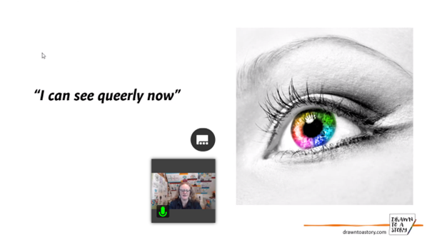 angeaow's tweet photo. A powerful Day 2 keynote from Cath Brew about LGBTQ+ and Their Allies: Bridging the Emotional Gap. Examples of art activism Cath creates to help communities be better allies &amp; to bridge understanding gaps. I left a closer to being able to say "I can see queerly now" #CISEducation https://t.co/WtqfaxB3bV