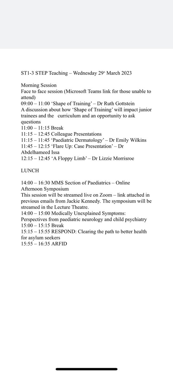 GMLNWPaediatrics tweet media