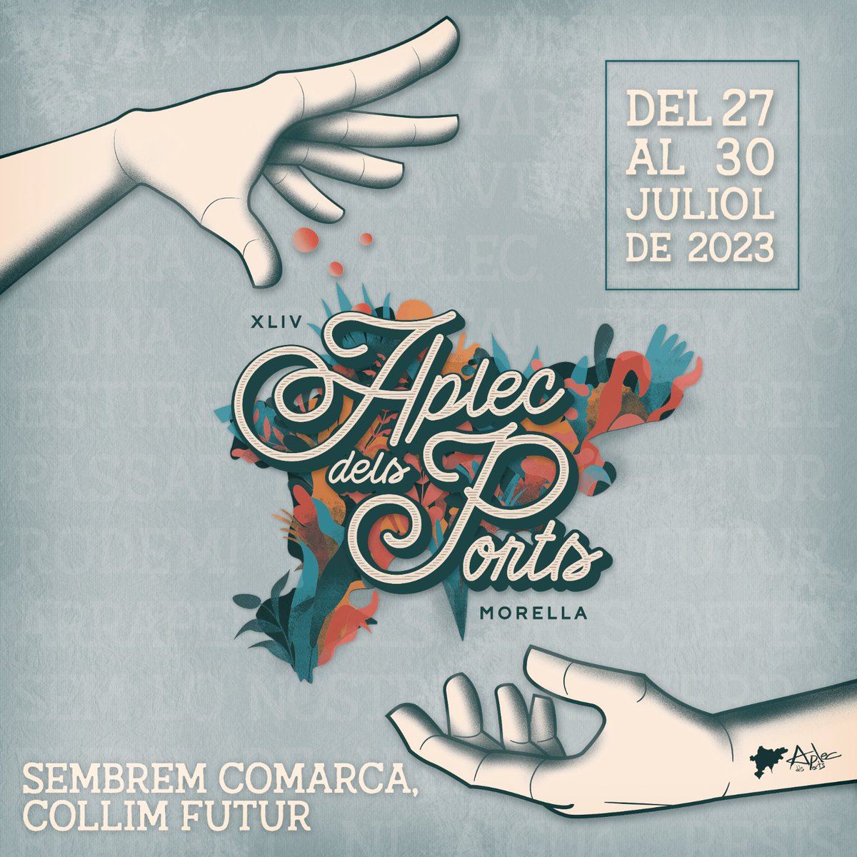 📝 PRESENTACIÓ IMATGE 44é APLEC DELS PORTS
El passat dissabte 25 de Març presentàvem el cartell guanyador de la 44a edició de l'Aplec dels Ports, obra del vilafranquí Víctor Prades. Les guanyadores del 2n i 3r premi han sigut Clara Milián i Maria Escrivà.
#AplecdelsPorts