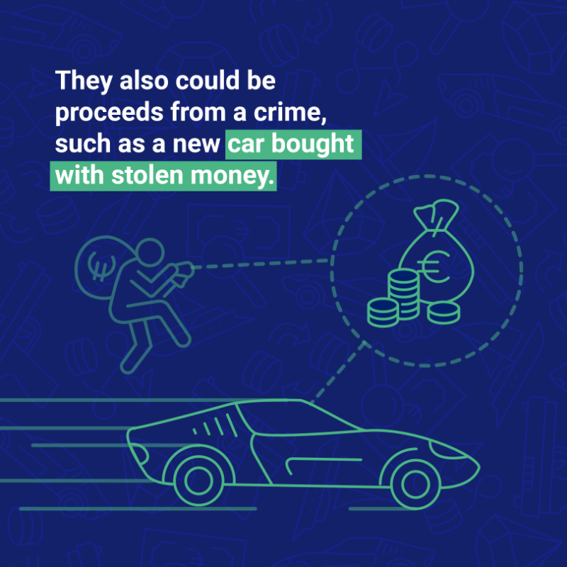 Europol's tweet photo. 💶 Financial gain drives organised crime.

🔎 Identifying &amp; confiscating the criminal assets from international criminal networks is a top Europol priority.

➡️ But what are criminal assets &amp; how do we recover them? Swipe for more.