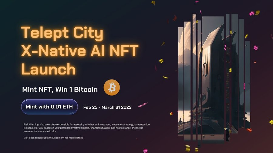 Telepteth's tweet photo. LAST CALL 🚨
What’s the digital equivalent of a citizenship to Web3? It just might be tokenizing a verified portrait as an AIGC NFT.
Create a digital identity that's uniquely yours with the AIGC NFT and WIN UP TO 1 BTC. 💰
#BitcoinXNative #BTC https://t.co/T90fRRH67h