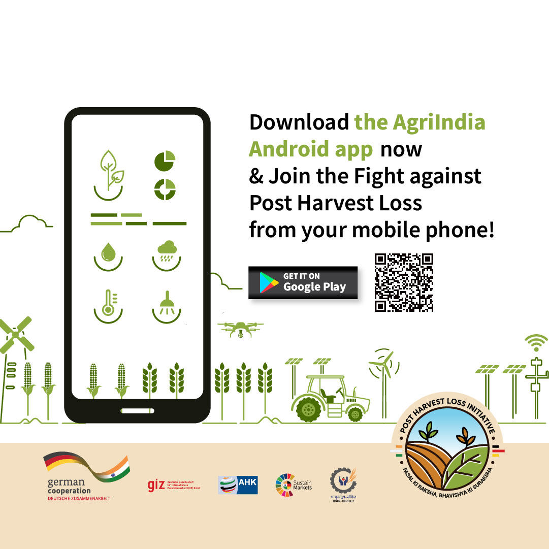 Download the AgriIndia Android app now to find the right agri-tech solutions for your needs, connect with our start-up partners, get in touch directly with farmers and buyers, and Join the Fight against Post Harvest Loss: bit.ly/3Gku4Sb

#IGCC #AgriIndia #AgriIndiaApp