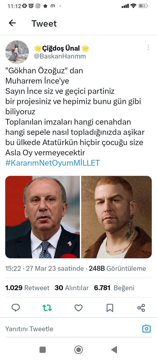 bnnr_ml's tweet photo. Sanane bizim vereceğimiz oydan. Sen kendine bak önce, şarkı yap şarkı. 3-5 tane eski güzel şarkıların sayesinde varsın. Allah aşkına şu sanatçılar CHP yandaşlığını bırakıp işlerini yapsın. En başta da Şahan Gökbakar. Siyasete girmeyin lütfen iğrenç gözüküyorsunuz. https://t.co/gAHODKrsfU