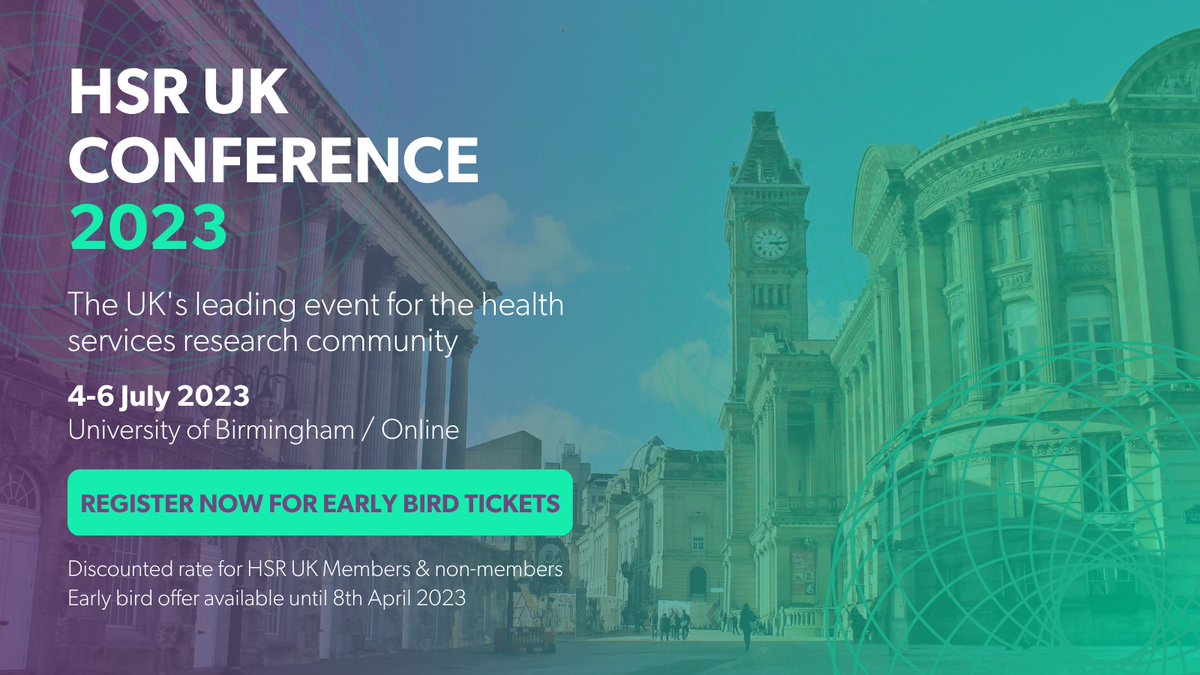 Cat Chatfield (@drcatchatfield) on Twitter photo Donāt miss out on the #HSRUK Conference 2023 Early Bird tickets discounted offer! <a href="/unibirmingham/">Uni of Birmingham</a> & online. Featuring quality speakers, great plenary sessions & practical, interactive workshops. Register today! tinyurl.com/y4e6kbpn Donāt miss out on the #HSRUK Conference 2023 Early Bird tickets discounted offer! <a href="/unibirmingham/">Uni of Birmingham</a> & online. Featuring quality speakers, great plenary sessions & practical, interactive workshops. Register today! tinyurl.com/y4e6kbpn