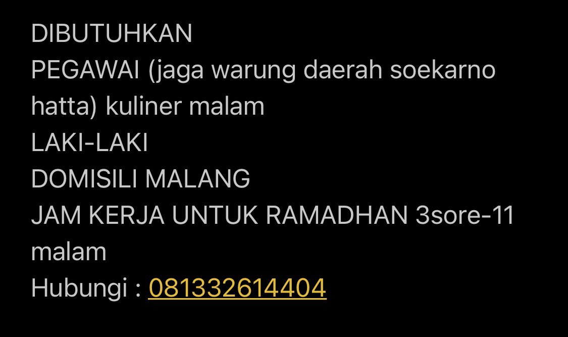 adiii_phe's tweet photo. bantu repost y min @infomalang @kabarmalang #infolokermalang #lowkermalang #infolowkermalang https://t.co/s2SDXd7BIg