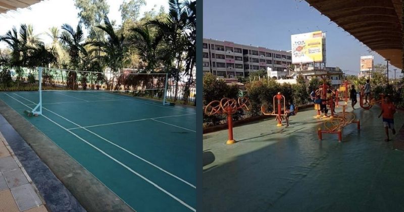 GSumanKumar3's tweet photo. @Dhananjay_Tech Yes Brother. Our city Vijayawada from Andhra pradesh state, having such facilities (shuttle court, open gym, Park, Kids playing area, walking track) available under newly constructed flyover since 2018. https://t.co/cBjIl84wvQ