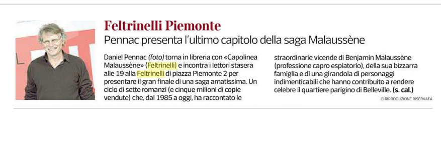 feltrinellied's tweet photo. Alle 19 appuntamento con #DanielPennac in @LaFeltrinelli #Milano #PiazzaPiemonte via @Corriere https://t.co/XAAOnqUL4M
