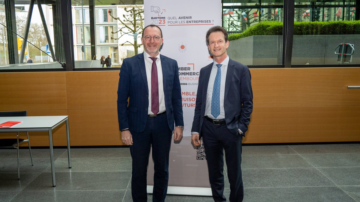 ccluxembourg's tweet photo. #Go4Business 
Full House @ccluxembourg à la table ronde hier soir sur le marché du #travail et les talents. Excellent débat avec les candidats des partis politiques pour les #Elections2023 ! https://t.co/jPHi9d55Wr