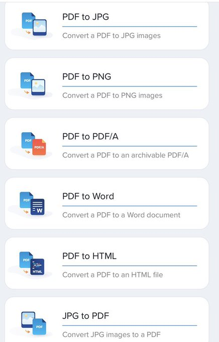 موقع يحول الPDF الى جميع الملفات الاخرى ويختصر عليك الوقت👇🏼

pdf.online