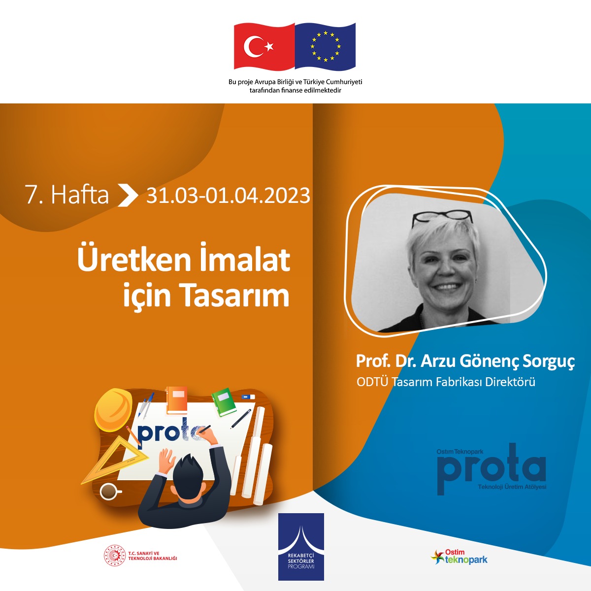 OstimProta's tweet photo. Prototipleme ve Ticarileştirme Programımız kapsamındaki Teknik Eğitimlerimiz, 31 Mart - 1 Nisan günlerinde “Üretken İmalat için Tasarım” eğitimiyle devam ediyor!

🔎 Temel tasarım bilgilerinin verileceği bu eğitimde, parametrik tasarım ve genel yöntemleri tartışılacak ve ... https://t.co/8beybiW7xr